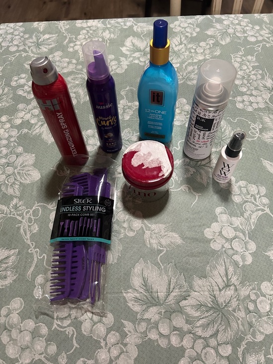 Other - Hair Care Bundle with Styling Sprays and Combs - Multi Color
